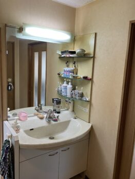12/22　米原市洗面台交換