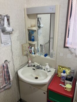 2/27　彦根市　洗面台交換工事