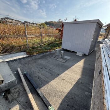 11/30　甲賀市　物置設置工事