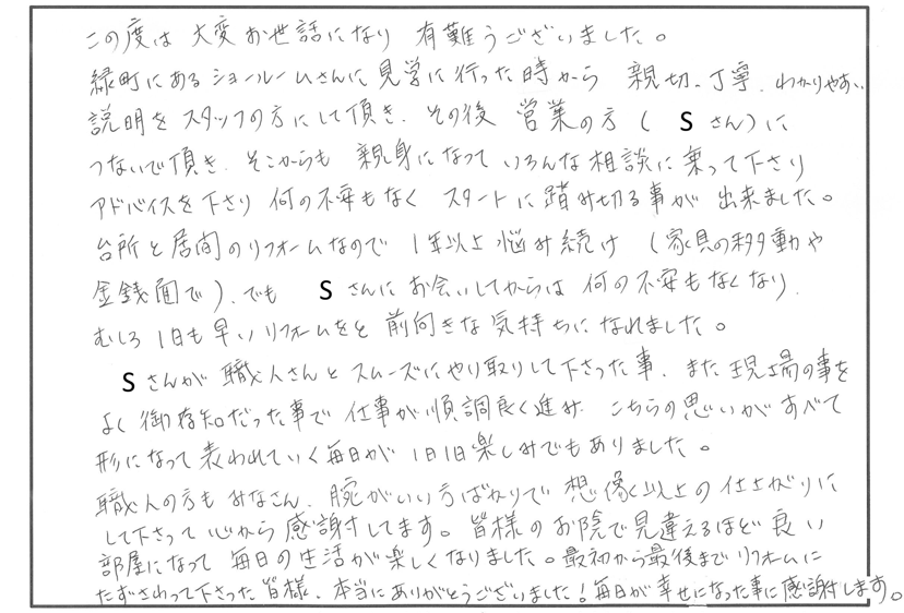キッチンリフォーム 東近江市N様邸